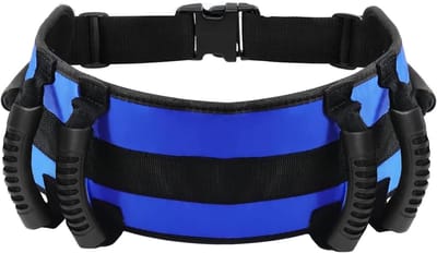 Transfer Loopband - Hulpband Ouderen - Mobiliteit Verbeteren - Zes Handvatten - Taille 90-140 cm - Niet gespecificeerd