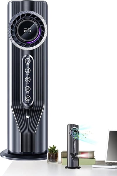Draagbare Airco - Persoonlijke Koeler - Ruimte Koelen - Zes Snelheden - 325 cm Hoog - Wit