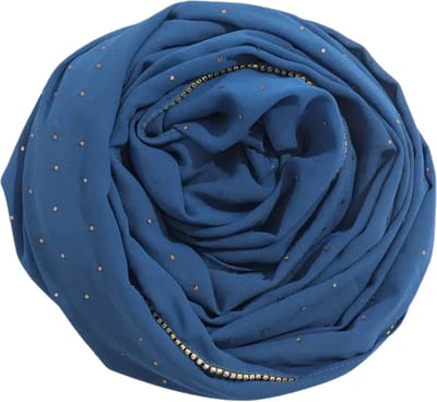 Bovista Hoofddoek - Hijab - Dames - Abaya - Sjaal - Islamitische Kleding - Moslim Kleding - Alhamdulillah - Blauw