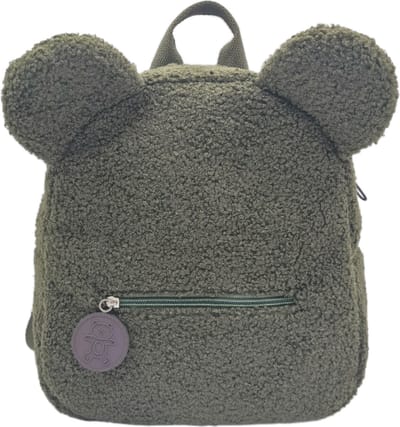 Jumada's - Teddy rugzak - Beertje - Tas met oortjes - Schoolrugzak - Kinderrugzakje - Kinderen - Pluche - Lichtgroen