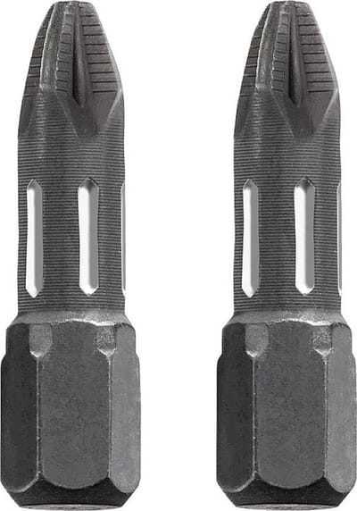 KWB schroefbit PZ 1 - Pozidriv 1 - Torsion - Lengte 25 mm - 1/4" schacht - 122101 - 2 stuks