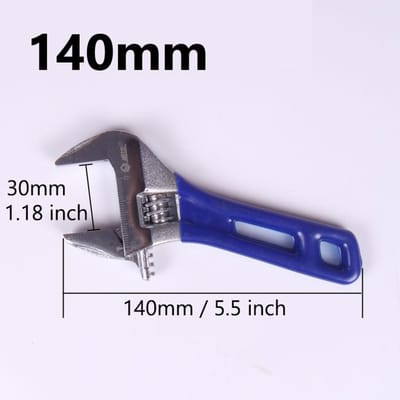 Universele Lichtgewicht Verstelbare Sleutel Grote Opening Korte Handgreep Multifunctionele Mini Sleutel Sanitair Leidingen Badkamer Gereedschap Decor