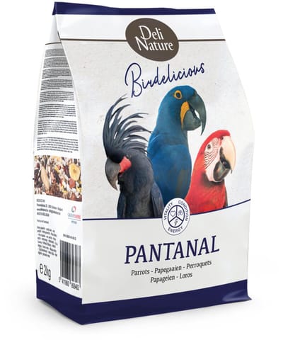 Deli Nature Papegaaien Pantanal Birdelicous - 4 x 2 kg - Voordeelverpakking