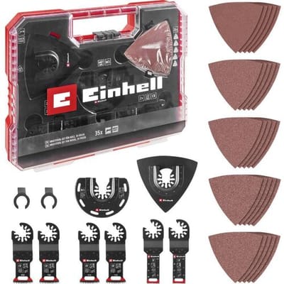 Einhell 708136 XLPLUS-CASE Multitool toebehorenset HCS, Aluminiumoxide, Chroom-vanadium staal 1 set(s)