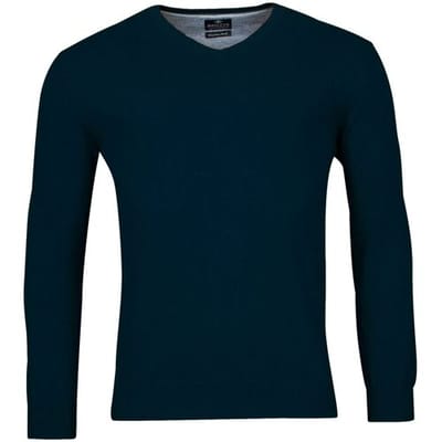 Baileys Trui V-Neck Pullover Single Knit Dark Blue / male