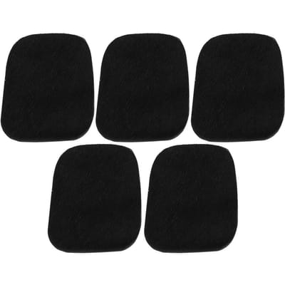 5 pièces Support de Flèche d'Arc Adhésif Silencieux Bâtonnet d'Arc Plaque en Cuir de Vache Accessoires de Tir en Plein Air Noir noir