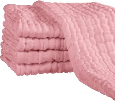 Super Zachte Baby Luiers van Katoen 65 x 65 cm - 5 Stuks - Ideaal voor Gevoelige Huid en Pasgeborenen