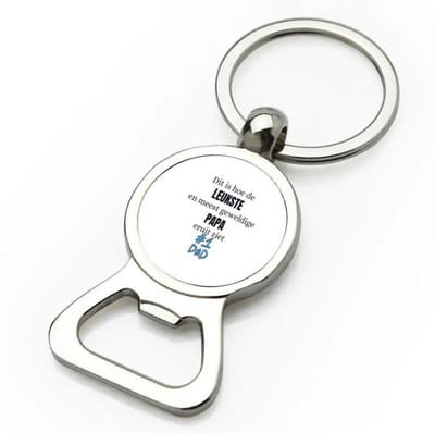 Akyol - dit is hoe de leukste en geweldige papa uit ziet flesopener - Papa - cadeau papa - cadeau - verjaardag papa - 9 bij 3 cm