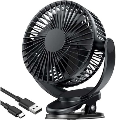 fan-Zakventilator, mini draagbare handventilator, USB oplaadbare batterij (14-21 uur batterijduur), opvouwbare stille persoonlijke ventilator met powerbank en zaklamp - blauw