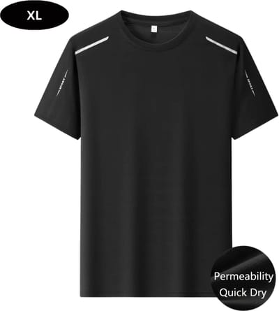 Livano Sportshirt Heren - Sport - Fitness - Compressie Shirt - Corrigerend Hemd - Sportkleding - Mannen - Zwart - XL
