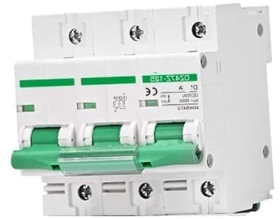 DC Stroomonderbreker - Zonnepaneel Schakelaar - Energie Beschermen - 3P DC750V - 16A tot 125A - Grijs
