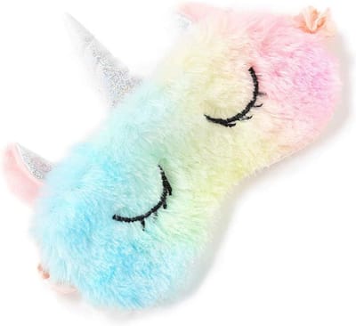 Schattig eenhoorn kinderoogmasker - 100% verduisterend - voor slapen en reizen