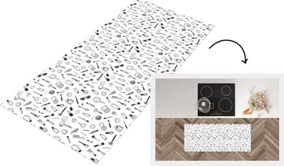 Keukenloper - Loper keuken - Cosmetica - Patronen - Make up - 120x50 cm - Keukenloper vinyl