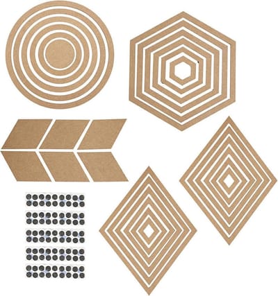 Muur decoraties, H: 5,5-29,5 cm, Inhoud kan variëren , 10 set/ 1 doos