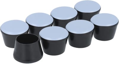 Stoeldoppen met PTFE-glijvlak 22 mm - 8 x Meubelglijders voor bescherming