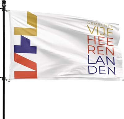 VlagDirect - Vijfheerenlanden vlag - Gemeente Vijfheerenlanden vlag - 90 x 150 cm.