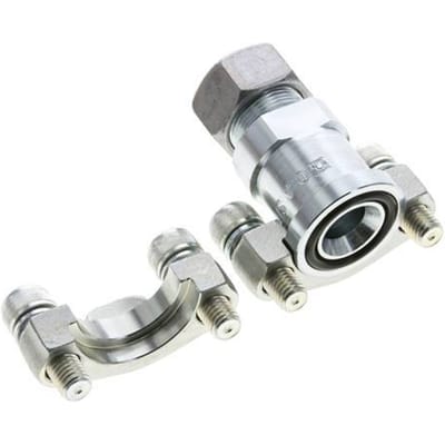 3/4'' SAE Flens 3000 psi Staal met 18L (M26x1.5) ISO 6162-1