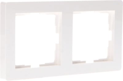 ProCharge Afdekraam frame voor 2 stopcontacten en of dimmers - 8 x 8 cm - Universeel - Wit - Afdekramen - Centraalplaten - Afdekplaat - Afdekplaatje - Afdekplaten