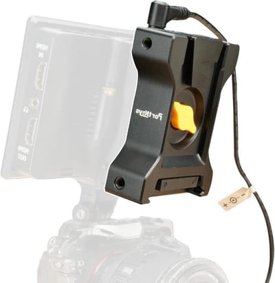 Dummy Batterij Module - Voedingsadapter Camera - Video Transmissie - Dubbelzijdig Schakelbaar - 204 Gram - Zwart