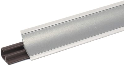 DQ-PP 1,5 m HOEKLIJST - Aluminium Mat - 23 x 23 mm - PVC - GRATIS schroeven - Keukenlijst Werkblad Afwerkingslijst Lijst Keuken Keukenafwerkingslijst Wandafwerkingslijst Tafelbladlijst