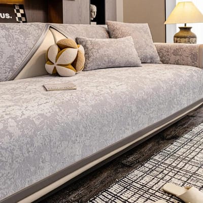 Jacquard Chenille Bankhoes Mat Vier Seizoenen Universeel Antislip Bankhoezen L-vormige Bank Handdoekbeschermer voor Woonkamer 70x70cm 1pcs