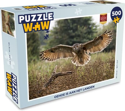 Puzzel Oehoe is aan het landen - Legpuzzel - Puzzel 500 stukjes