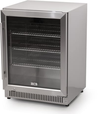 HCB® - Barkoeling - klapdeur - outdoor - 150 liter - RVS / INOX - 230V - 49 kg - 6824