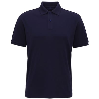 Asquith & Fox Heren Super Smooth Knit Polo Shirt (Marine)