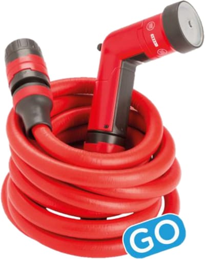 Fitt - tuinslang - yoyo go - 15M - rood - incl. spuit, koppelstuk en opbergtas
