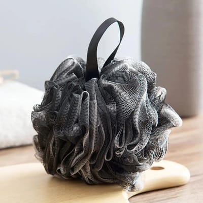 Zachte Douche Spons Schuimende Spons Exfoliërende Scrub Zwart Bad Bubbel Bal Lichaam Huid Reiniger Reinigingsgereedschap Badkameraccessoires