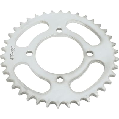 428 Ketting 38 Tanden Achtertandwiel Staal Achteraandrijvingstandwiel voor Offroadfietsen en Motorfietsen white