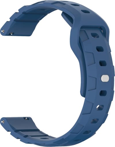 Siliconen bandje - geschikt voor Garmin Venu 2s / 3s / 4 (41mm) / Vivoactive 4s / Forerunner 255s / 265s - Huawei Watch GT 5 Pro - 42mm / GT 6 / GT 5 / GT 4 - 41mm - blauw