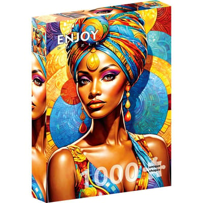 Enjoy Puzzle legpuzzel African Beauty - 1000 stukjes kleurrijk.