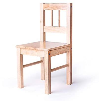 Natuurlijke Houten Stoel voor Kinderen - Perfect voor Speelkamers en Slaapkamers