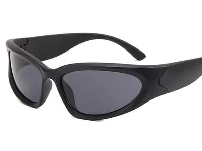 Loud and Clear® - Zonnebril - Festival Bril - Rave Bril - Snelle Planga - Heren - Dames - Zwart