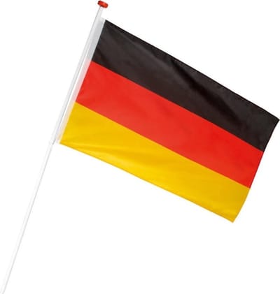 2 Duitse vlaggen - Duitse vlag - Schwarz-Rot-Gold - 2 Vlaggen - 150/90CM - Polyester - WK vlag - Voetbalvlag - CHHPN