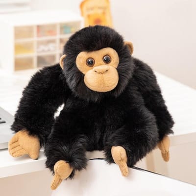 Simulation Gorille Singe Orang-outan Réaliste Peluches Animaux en Peluche de Dessin Animé pour Enfants Cadeaux d'Anniversaire Décor about 25-30cm