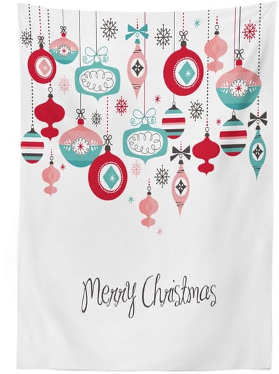 ABAKUHAUS Tafelkleed Noel – 140x240 cm – Zijdeachtige satijnmix – Wasbaar