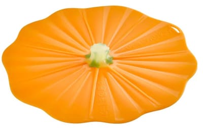 Charles Viancin Pumpkin Deksel 20cm - pompoen deksel - siliconen deksel - Halloween deksel - vershouddeksel