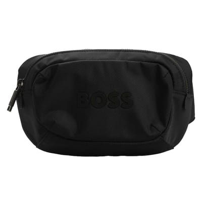 Boss Catch 3.0 heuptasje met reliëfpatroon (Donkerblauw)