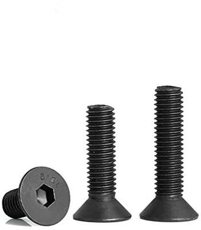 Dailygoody - Verzonken schroeven - Zeskantige bevestigingsschroeven - Perfect voor montage - Zwart - Schroeven M3 x 30 mm - Geschikt voor diverse toep.
