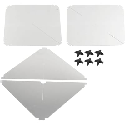 Réflecteur Radar Type Octaédrique Marin Aluminium 340x340x470mm Grande Quincaillerie Sécurité Eau pour Bateaux Navires white