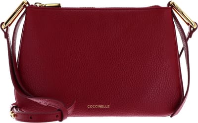 COCCINELLE Leren Schoudertas Magie Mini Bag Grained Leather Sangria (rood)paars