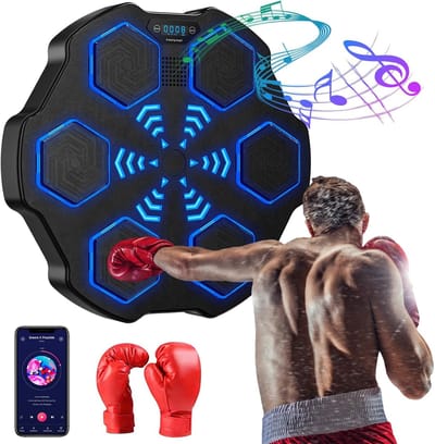 Slimme Boksmachine voor Thuis Workout met Muziek en Lichten