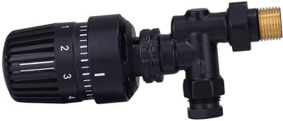 Sanifun thermostatische radiatorventiel Nero 1/2 x 15 mm axiaal