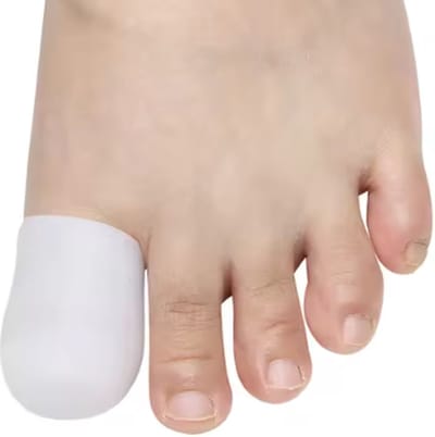 Gel-Teenbeschermer - Zachte Gel - Maat ML - Bescherming tegen Pijn en Druk - Comfort voor de Voeten - 2 Stuks