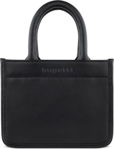 bugatti Leren Handtas Schoudertas Daphne Tote Bag Black Zwart