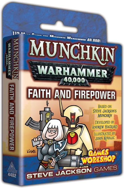Munchkin Warhammer 40k Faith and Firepower - Uitbreiding - Kaartspel - Engelstalig - Steve Jackson Games