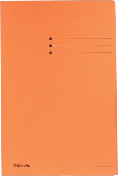 Esselte Manilla 3-klepsmap - folio - 50 stuks - Oranje