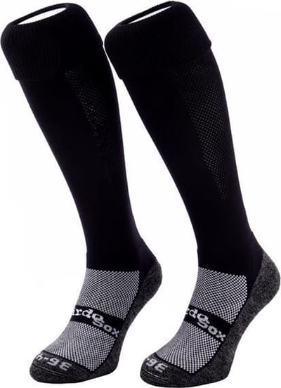 WeirdoSox sportsokken Zwart, hockeysokken, voetbalsokken - Maat 28/30